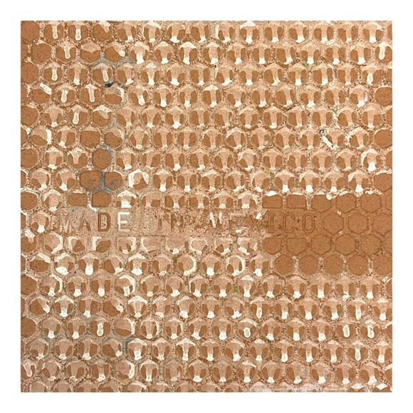 Hand Painted Tile Art Cancun Mexico Beach Scene w/ Display Stand Nautical Decor - Picture 5 of 11